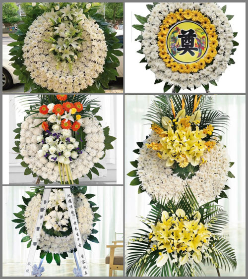 湖北孝感市大悟县新城镇金畈村花圈速递